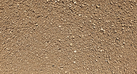 Soil and Pebble Mix Grain Surface in Dry Terrain Top-Down View Natural Landscape