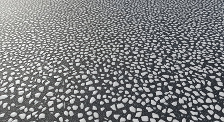 Urban Asphalt Road White Reflective Specks Sunlight Realistic City Street Texture