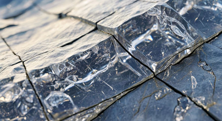 Intricate Crystalline Rock Texture Angular Shards Reflective Surfaces Natural Geology
