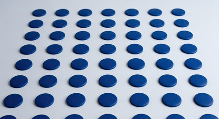 Navy Blue Halftone Texture with Wide Dot Spacing and Clean Lines