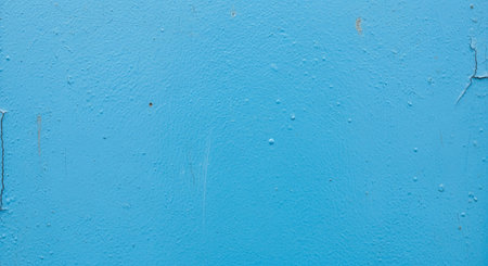 Dark Blue Painted Steel Surface with Subtle Flaking and Peeling Marksの写真素材