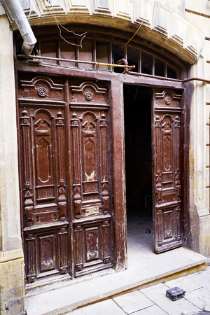 very beautiful vintage decorative Oriental Turkish gateの写真素材