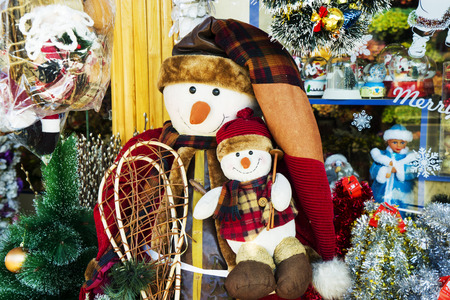 Christmas toys ,snowman, Christmas holiday miracle a cheerful mood beautiful fairy magical...