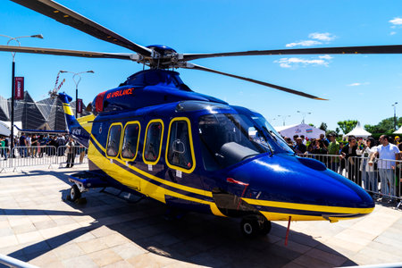 BAKU, AZERBAIJAN - MAY 26, 2022 : Teknofest 2022 in Baku, Primorsky Boulevard, Crystal Hall, Aviation and Technology Festival, aviation exhibition and air show. Together with Turkeyのeditorial素材