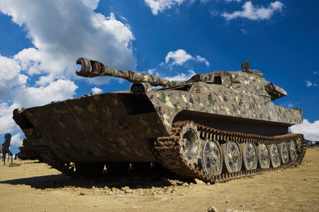 Battlefield tanks and technology. military technology. Wide image for banners, advertisements