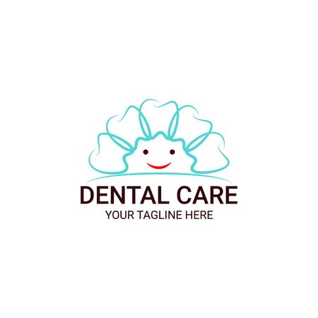 Dental Care Logo Design Vector Templateのイラスト素材