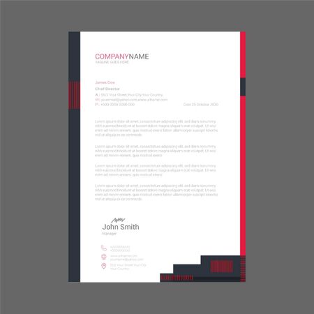 Business Letterheadのイラスト素材