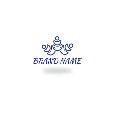 Meditation logoのイラスト素材