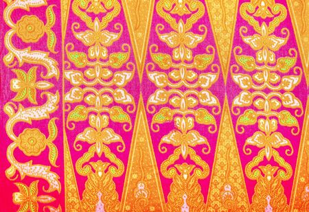 The beautiful of art Malaysian and Indonesian Batik Patternの写真素材
