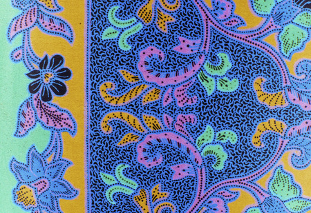 The beautiful of art Malaysian and Indonesian Batik Patternの写真素材