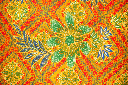The beautiful of art Malaysian and Indonesian Batik Patternの写真素材