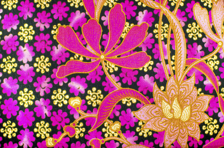 The beautiful of art Malaysian and Indonesian Batik Patternの写真素材
