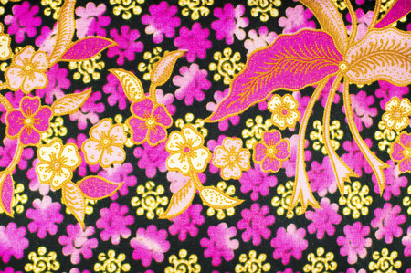 The beautiful of art Malaysian and Indonesian Batik Patternの写真素材