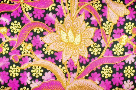 The beautiful of art Malaysian and Indonesian Batik Patternの写真素材
