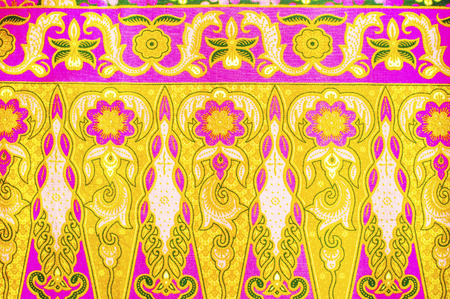 The beautiful of art Malaysian and Indonesian Batik Patternの写真素材