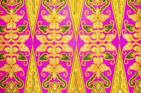 The beautiful of art Malaysian and Indonesian Batik Patternの写真素材