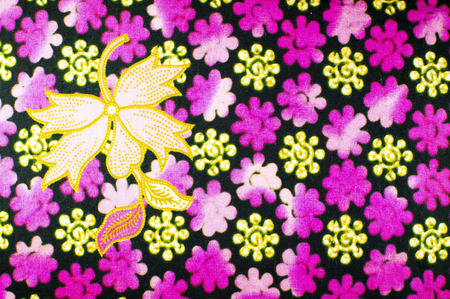 The beautiful of art Malaysian and Indonesian Batik Patternの写真素材