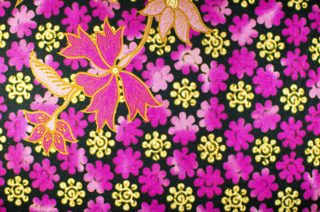 The beautiful of art Malaysian and Indonesian Batik Patternの写真素材
