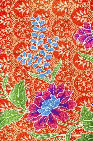 The beautiful of art Malaysian and Indonesian Batik Patternの写真素材