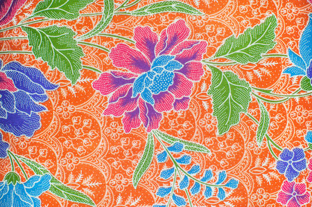 The beautiful of art Malaysian and Indonesian Batik Patternの写真素材