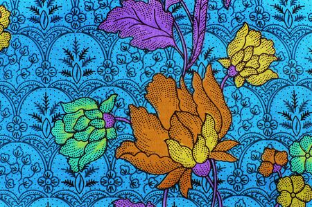 The beautiful of art Malaysian and Indonesian Batik Patternの写真素材