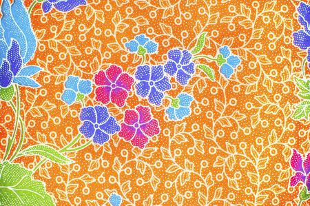 The beautiful of art Malaysian and Indonesian Batik Patternの写真素材