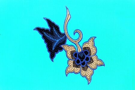 The beautiful of art Malaysian and Indonesian Batik Patternの写真素材