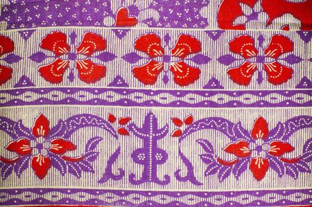 The beautiful of art Malaysian and Indonesian Batik Patternの写真素材