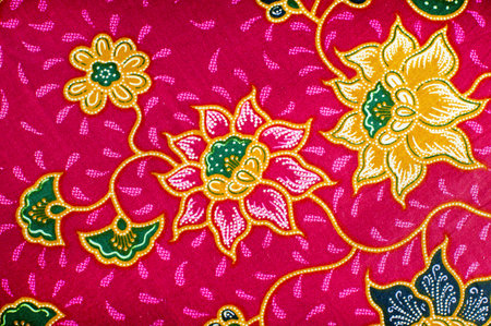 The beautiful of art Malaysian and Indonesian Batik Patternの写真素材