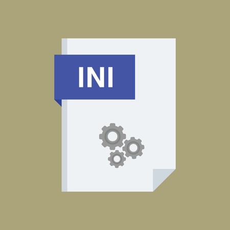 INI File  Format type extensionのイラスト素材