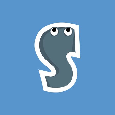 Alphabet Cartoon Font For Kids Schoolのイラスト素材