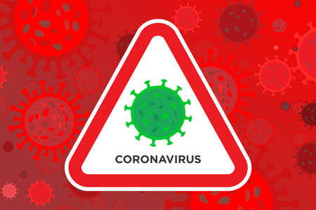 Prevention and Symptoms of Coronavirus Disease Design Templateのイラスト素材