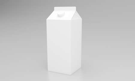 Milk Pack Packaging Packet Design 3D Renderedの写真素材