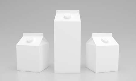 Milk Pack Packaging Packet Design 3D Renderedの写真素材