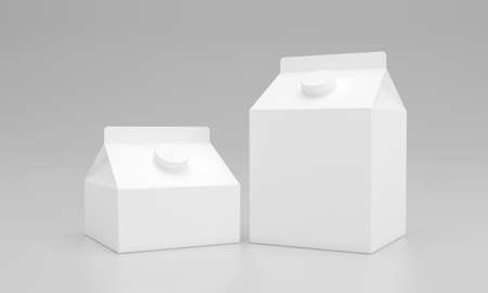 Milk Pack Packaging Packet Design 3D Renderedの写真素材