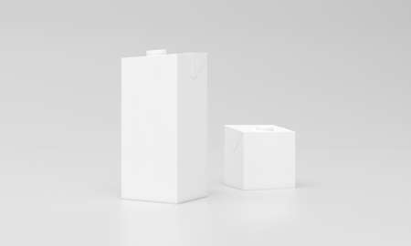 Milk Pack Packaging Packet Design 3D Renderedの写真素材