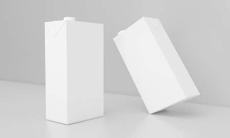 Milk Pack Packaging Packet Design 3D Renderedの写真素材
