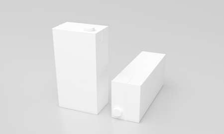 Milk Pack Packaging Packet Design 3D Renderedの写真素材