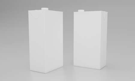 Milk Pack Packaging Packet Design 3D Renderedの写真素材