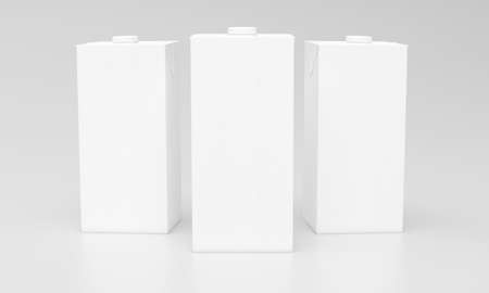 Milk Pack Packaging Packet Design 3D Rendered