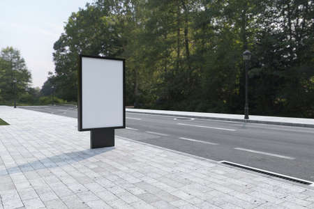 Mufi Sign Board Mockupの写真素材