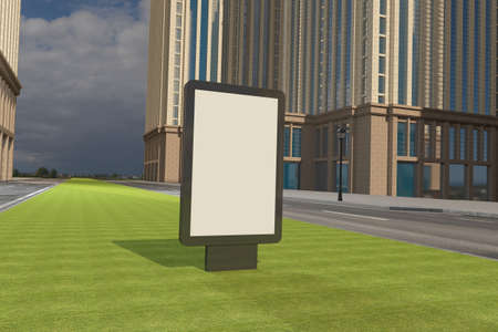Mufi Sign Board Mockupの写真素材