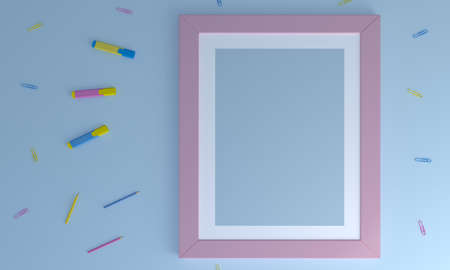 Kids photo frame Mockup Design