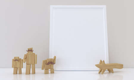 Kids photo frame Mockup Designの写真素材