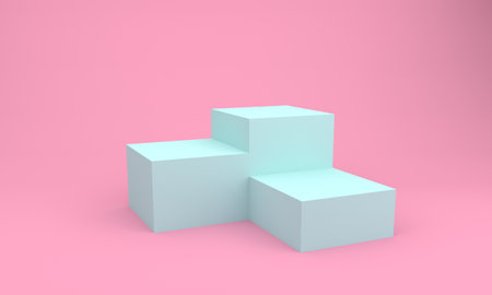 Podium Design 3D Illustration Design