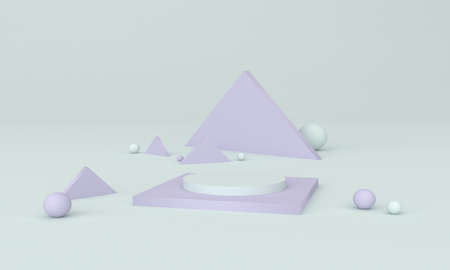Podium Design 3D Illustration Design