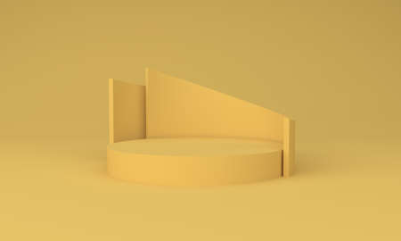 Podium Design 3D Illustration Designの写真素材