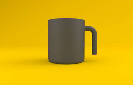 Realistic Mug Mockup 3D Renderedの写真素材