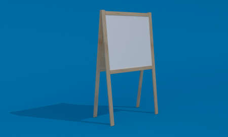 Empty Outdoor Advertising board A Stand Mockup Design
