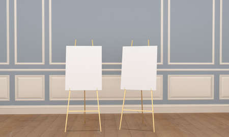 Empty Outdoor Advertising board A Stand Mockup Design